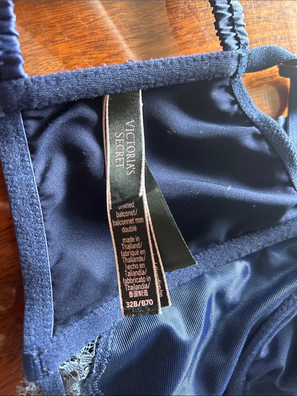 Rare Victoria’s Secret Dream Angels Blue Bustier Corset Top 32B Satin Lace Y2K